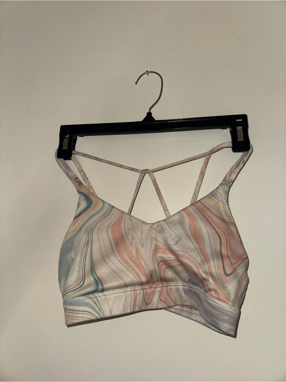 Old Navy Marble Swirl Strappy Bralette in Pastel Shades